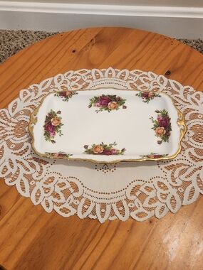 Royal Albert Old Country Roses Large Sandwich Tray 11.5" X 7"